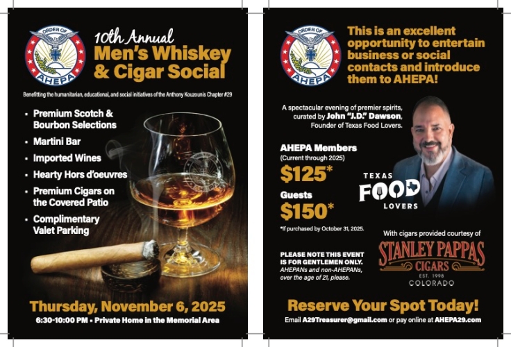 10th Annual Whiskey & Cigar Evening