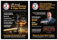 10th Annual Whiskey & Cigar Evening